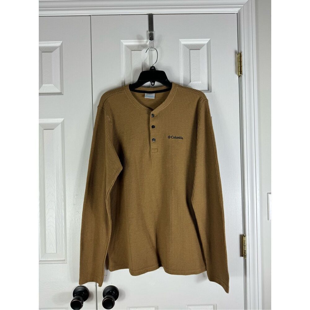 Columbia Mens Waffle Shirt Size M